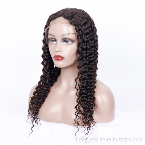 hair extension cuticle aligned Brazilian human hair customized colors jerry curly 13x4 lace front wig